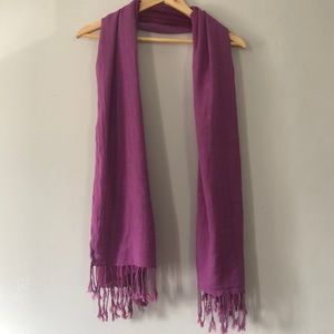 Purple oversized scarf